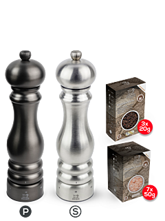 Paris u'Select Chef Carbon & Stainless Steel Bundle - Peugeot Saveurs